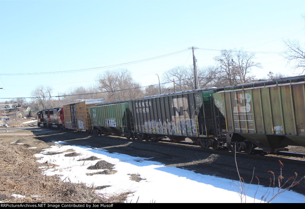 Three BN hoppers